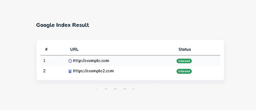 Google Index Checker Tool