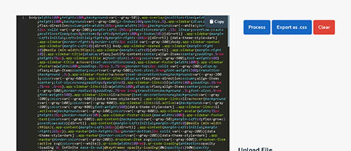 Minify CSS Tool