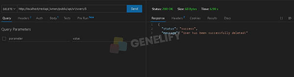 How to Creating RESTful API with Laravel Lumen - DELETE Method