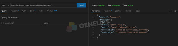 How to Creating RESTful API with Laravel Lumen - GET data by id