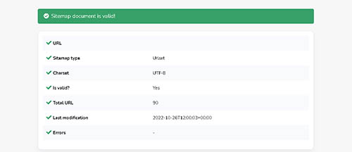 XML Sitemap Validator