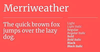 The 12 Best Google Fonts for Your Website - Merriweather