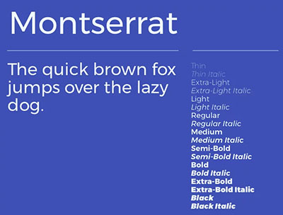 The 12 Best Google Fonts for Your Website - Montserrat