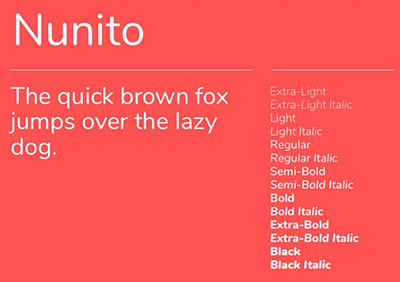 The 12 Best Google Fonts for Your Website - Nunito