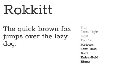 The 12 Best Google Fonts for Your Website - Rokkitt