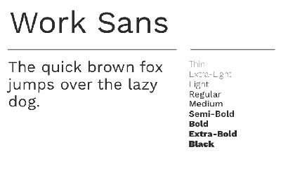 The 12 Best Google Fonts for Your Website - Work Sans